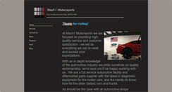 Desktop Screenshot of mach1motor.com